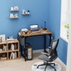 Sweetcrispy 31  Wide Metal Base Writing Desk - 2 of 4