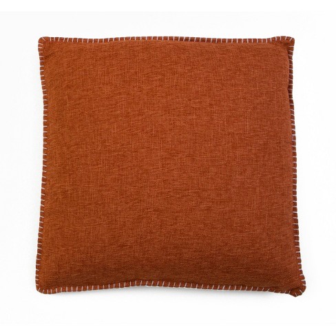 Burnt orange pillows discount target