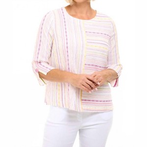 Women's Baja Weave Button Back Pullover - habitat - 1 of 4