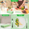 Hachikiko Green Gingham Napkins, Green and White Checkered Guest Towel Plaid Party Napkins Disposable Paper Hand Towels for Luncheon,Birthday, Easter - 4 of 4