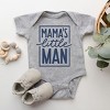 The Juniper Shop Mama's Little Man Baby Short Sleeve Bodysuit - 24M - Heather Grey - 3 of 4