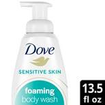 Dove Beauty Sensitive Skin Sulfate-Free Shower Foam Body Wash - 13.5 fl oz