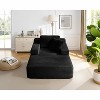 MYINDA Oversized Boneless Sofa Bed with Deep Seat, Corduroy Chaise Lounge Chair for Living Room/Apartment - 4 of 4