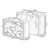Vintiquewise Set of 2 Luxury Marble White and Gold Hand Luggage Suitcase for Decor - image 4 of 4