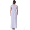 Womens V-Neck Tie Back Empire Waist Sleeveless Maxi Dress - 24seven Comfort Apparel™ - 3 of 4