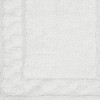 Sculptured Border Design Non-Slip Cotton Bath Rug 24" x 40" White by Castle Hill London - 3 of 3