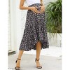 Maternity Dress High Waist Maternity Patchwork Long Skirt - 3 of 4
