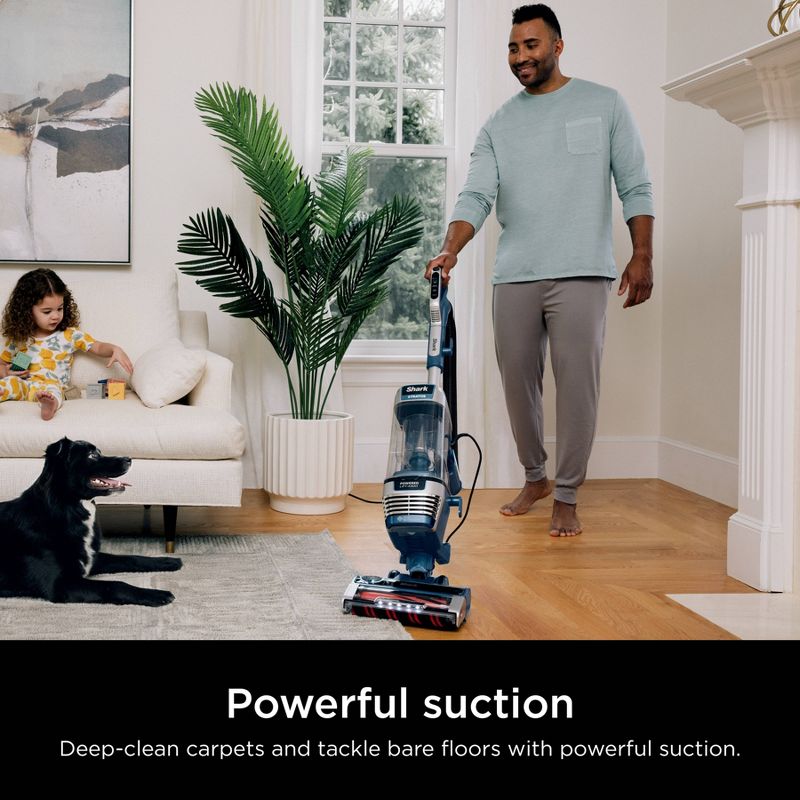 Shark Stratos Upright Vacuum with DuoClean PowerFins HairPro, Self-Cleaning Brushroll, Odor Neutralizer Technology - Navy - AZ3002, 3 of 17
