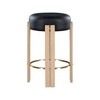 Meridian Furniture,Harrison Black Vegan Leather Counter Stool - 2 of 4