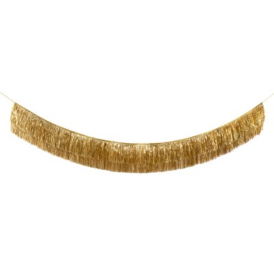 Meri Meri Gold Tinsel Fringe Party Garland, 1.8m