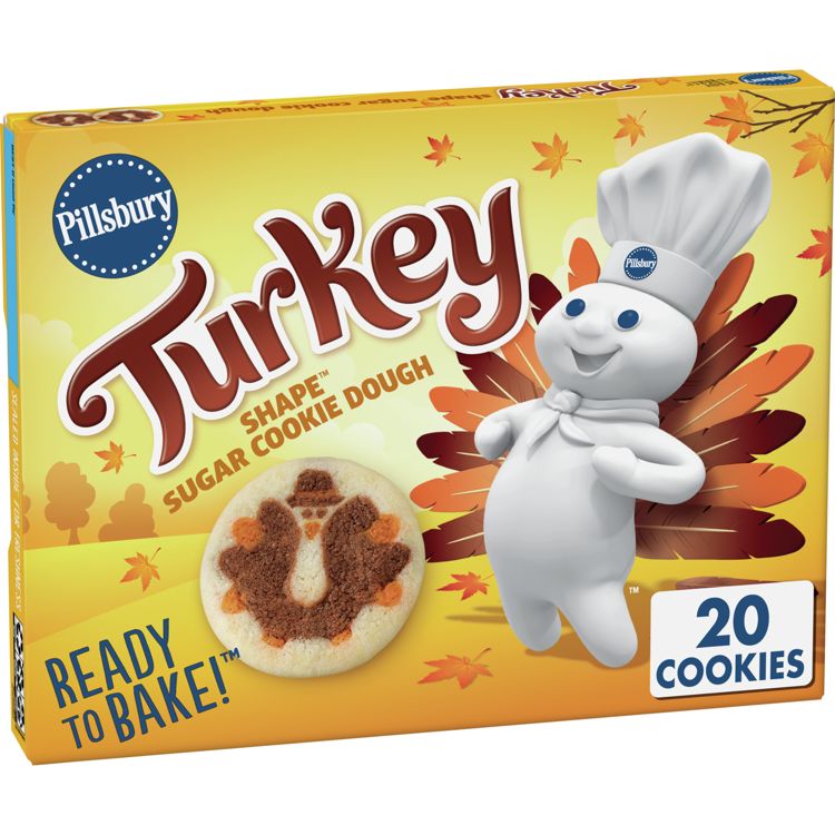 Pillsbury Turkey Sugar Cookies - 9.1oz/20ct, 1 of 8