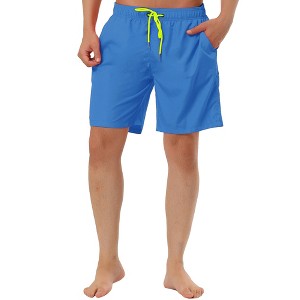 TATT 21 Men's Summer Holiday Beach Elastic Waistband Surfing Mesh Lining Swim Shorts - 1 of 4