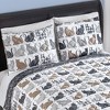 Collections Etc Nala Cat Patterned Pillow Sham Set 26" x 20" x 0.25" - 2 of 2
