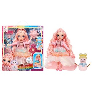 Rainbow High Winter Wonderland Bella - Pink 11" Fashion Doll with Magic Snow and Snowman Kit - 1 of 4
