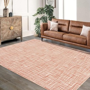 Rug Washable Kitchen Runner Rug, Rug Abstract Runner Mat for Hallway Contemporary Non-Slip Foldable, Floor Carpet for Bedroom Living Room - 1 of 4