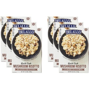 Delallo Rice Risotto Mushroom - Count of 6 - 6.2oz - 1 of 2