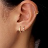 Inerney Gold Huggie Hoop Earrings Set for Women, Dainty Small Sterling Silver Earring Stacks Hypoallergenic Jewelry for Multiple Piercings - 4 of 4