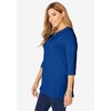Jessica London Women's Plus Size Stretch Knit Zip Tunic - 4 of 4