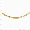 Black Bow Jewelry 4mm 10k Two Tone Gold Reversible Omega Chain Necklace - 2 of 4