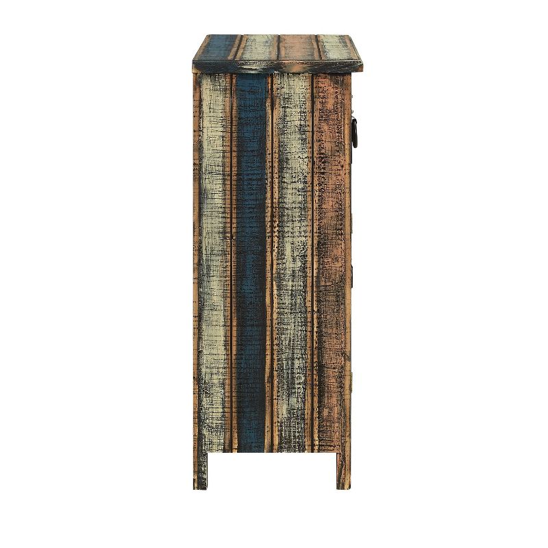 Marley Fully Assembled Wood Weathered Look 2 Drawer 2 Door Console Cabinet Distressed - Powell, 6 of 13