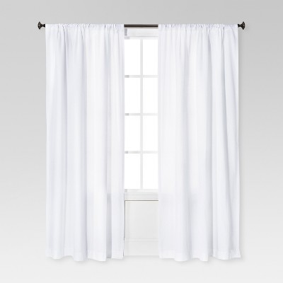 84"x54" Farrah Curtain Panel White - Threshold™