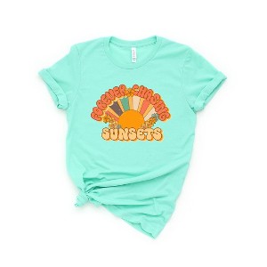 Simply Sage Market Women's Retro Forever Chasing Sunsets Short Sleeve Graphic Tee - 1 of 3
