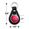California State University, East Bay Primary Logo Black Leather Keychain - 2 of 4