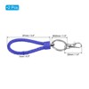 Unique Bargains Plastic Wear-resistant ID Card Wristlet Keychains 2 Pcs - 2 of 4