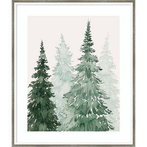 Amanti Art Winter Washed Coppice II by Grace Popp Wood Framed Wall Art Print - 1 of 4