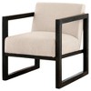 Signature Design by Ashley Alarick Accent Chair Cream: Upholstered Wooden Legs, Vintage Style - 2 of 4