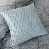 Gulches Slate Blue King Damask Theme Polyester Jacquard Mattress Size 106x92 12 Piece Comforter Blanket - 4 of 4