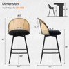 Bekrvio 26'' 360° Swivel Counter Height Bar Stools - 2 of 4