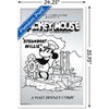 Trends International Disney Mickey Mouse - Black and White Steamboat Willie Framed Wall Poster Prints - 3 of 4