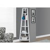 Bookshelf, Bookcase, Etagere, Corner, 5 Tier, 72"h, Office, Bedroom, White Laminate, Contemporary, Modern - 2 of 4