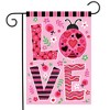 Briarwood Lane Valentine's Double Sided Garden Flag 18x12.5 For Outdoor Ladybug Love Garden Flag Flag For Valentine's Garden Flag Flags For Outside - 2 of 4