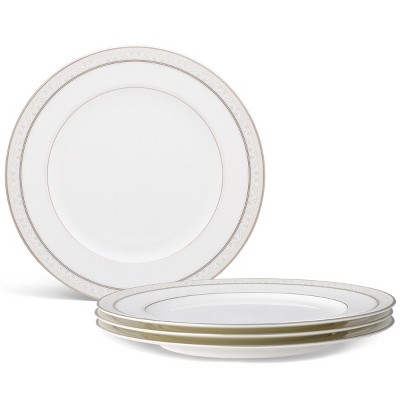 Noritake Montvale Platinum Set of 4 Dinner Plates