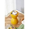 Vynxaria Mustard Yellow End Tables - Stylish Plastic Side Stool - 4 of 4