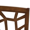 Set of 2 Abilene Midcentury Fabric Upholstered And Walnut Finished Dining Chairs Brown - Baxton Studio: Solid Rubberwood, Polyester Padding - 4 of 4