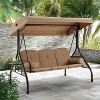 EROMMY 3 Seat Outdoor Porch Swing Chair - image 2 of 4