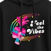 Women's - Trolls - Feel The Vibes Poppy Cropped Graphic Hoodie - image 2 of 3