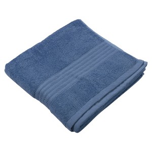 Unique Bargains Bathroom Classic Soft Absorbent Cotton Bath Towel 55.12"x27.17" 1 Pc - 1 of 4