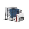 MyOfficeInnovations 6 Compartment Wire Mesh Letter Holder Matte Blk 24402460 - 2 of 4