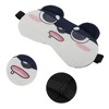 Unique Bargains Soft Cartoon Sleep MaskStare Eyes Black White 1 Pc - 3 of 4