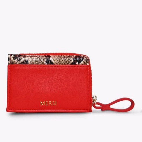 Mersi Tess Studded Card Holder Zipped Wallet - Black : Target