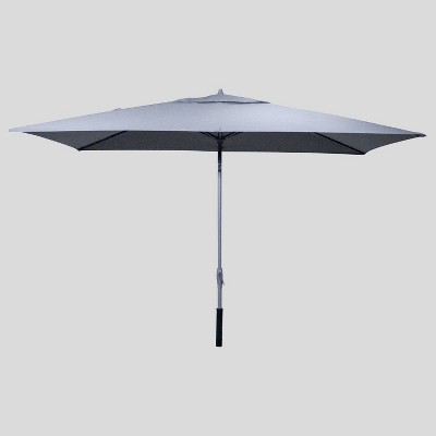 6 5 X 10 Rectangular Patio Umbrella Glacier Ash Pole Project 62 Brickseek
