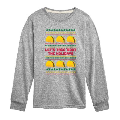 Boys' - Instant Message - Lets Taco Bout The Holidays Long Sleeve Graphic T-Shirt