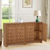 MAYEERTY 63" Sideboard Buffet, Modern Kitchen Accent Cabinet with 4 Doors - 2 of 4