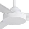 62" Minka Aire Modern Indoor Outdoor Ceiling Fan Flat White Wet Rated for Patio Exterior House Home Porch Gazebo Garage Barn - 3 of 4