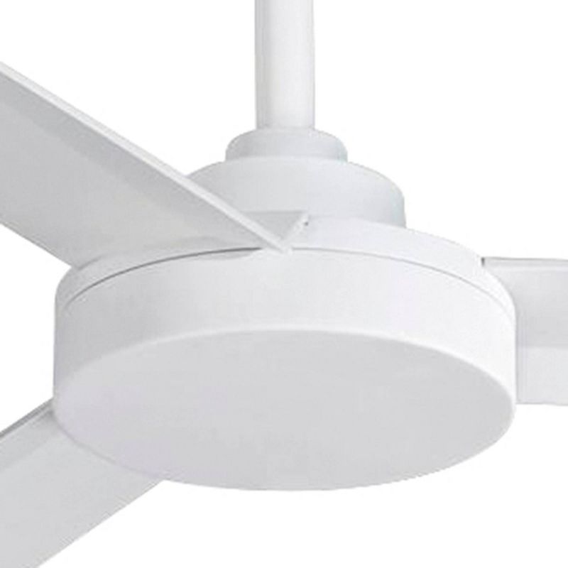 62" Minka Aire Modern Indoor Outdoor Ceiling Fan Flat White Wet Rated for Patio Exterior House Home Porch Gazebo Garage Barn, 3 of 6