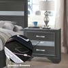 NicBex Nightstand with Drawers,Side Table with Metal Handles and Elegant Finish,Modern Bedside Table for Bedroom,Living Room - 4 of 4